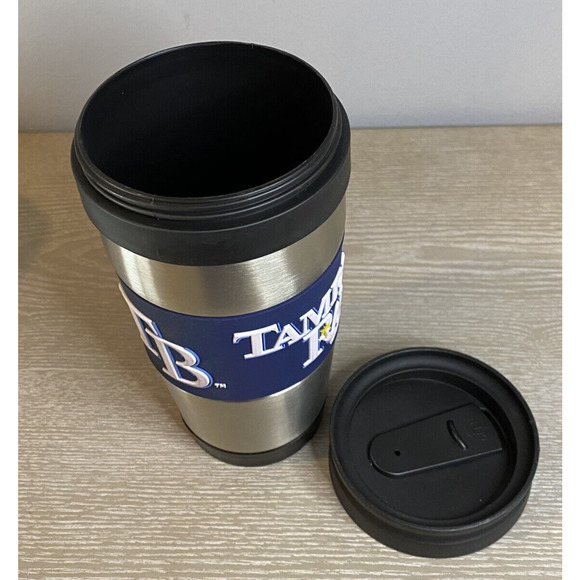 Tampa Bay Rays Travel Tumbler Mug Stainless Steel Rubber Grip‎ Logo 15 oz NWT - Picture 6 of 6